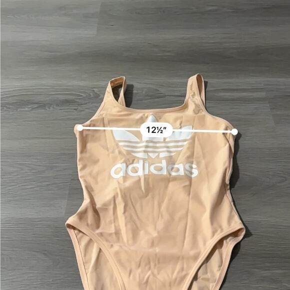 Adidas Swim Trefoil Light Pink Sleeveless One Piece Swimsuit Size S - Picture 11 of 12